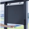 Sonakia Tenda Avvolgibile con Ventose, Tende a Rullo Parasole Retrattile, Tende a Rullo Oscuranti Protezione Solare, Tenda Avvolgibile per Finestre a Tetto, Persiane Privacy,Black-60x200cm/24 * 79in
