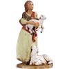 Fontanini Statuine Presepe: Pastorella con pecora in braccio e pecora ai piedi 12 cm Fontanini 239