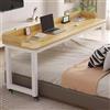 Lxndsf Tavolo sopra Il Letto, Carrello sopra Il Letto, Scrivania Portaoggetti, Ampia Scrivania da Studio, Scrivania ad Angolo, Mobile Studio Porta PC con Ruote, Tastiera Scorrevole Postazioni da Lavoro