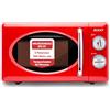 SOGO Microonde Vintage Rosso da 20L con Potenza 700W per Cottura Rapida ed Omogenea - Forno Microonde con 5 Livelli di Potenza - Microonde con Timer Manuale e Funzione Scongelamento