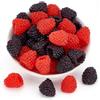 CRAFTYMELODY 32 pezzi lampone artificiale 2 colori PVC plastica simulazione bacche imitazione realistica lampone frutta ornamento per festa cucina fotografia