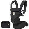 Ergobaby Omni 360 Marsupio Neonati Ergonomico, 4-Posizioni Porta-Bebe per 0 Mesi a Bambino 20kg, Pure Black