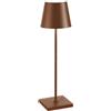 Zafferano Poldina Lampada da Tavolo Corten