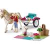schleich HORSE CLUB — 42467 Carriage Ride With Picnic Playset, 32-Piece Horse an