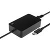 Ewent EW3980 | 65W | Alimentatore Caricatore Type-C Universale per PC fino a 15,6 Pollici | 8 Profili PD | Modello da Scrivania