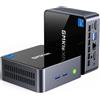 GMKtec Mini PC Intel Core i7-1185G7 (fino a 4.8GHz), 16GB DDR4, 1TB SSD, Desktop Mini Computer, WiFi 6, Bluetooth 5.2, DP, HDMI, RJ45 2.5G, USB4.0