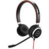 Jabra Evolve 40 MS Cuffie Stereo Cuffie certificate Microsoft Teams per softphone VoIP, con funzione Noise Cancelling Cavo USB-C con controller nero
