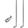 Bingfu Antenna VHF UHF HF Onde Corte Telescopica 115 cm BNC Maschio