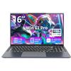 MASNIESKI 16 PC Portatile Core i5 8210Y processore fino 3,6GHz, Win 11 Notebook 16GB RAM SSD 1TB, Laptop Schermo 1200P IPS, Computer portatile porte RJ45 USB 3.0 BT5.0 Tastierino Numerico Retroilluminato