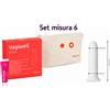 Vagiwell - Dilatatore Vaginale Misura 6 Confezione 1 Pezzo + Beauty Case In Cotone e Gel Lubrificante Animé 50 Ml