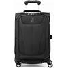 Travelpro Maxlite - Set di 5 valigie da viaggio Softside, espandibili, con 4 ruote girevoli/borsa morbida sotto il sedile, valigia leggera, per uomini e donne, nero, Compact Carry-on 20-Inch, Maxlite