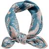 LumiSyne Sciarpe Di Seta Donna Foulard Quadrata Motivo Classico Pied De Poule a Quadri Stampata Cavallo Retrò Morbido Raso Foulard Piccolo Decorativo Copricapo Bandane Fascia Per Capelli Fazzoletto