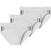 Schiesser Confezione da 3 Slip da Uomo in Vita Morbida e a Righe in Cotone Biologico - 95/5 Organic, Bianco_173815, XXXXL