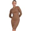 Urban Classics Ladies Rib Dress Donna Miniabito Nero