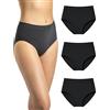 Risalti Slip Donna Vita Alta Microfibra Seamless 3Pz - Mutande Donna Senza Cuciture ed Etichette, Elasticizzate, Traspiranti, Intimo Morbido Effetto Seconda Pelle - Made in Italy