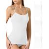 Risalti Canotta Donna Microfibra Spalla Stretta 3 pz - Canottiera Donna Elegante Elasticizzata, Top Intimo Senza Cuciture ed Etichette più Morbido delle Canottiere Cotone, Caraco - Made in Italy