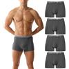 HOEREV Confezione da 4,Slip da Uomo Biancheria Intima Boxer Comodi e Traspiranti