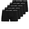 JACK & JONES Jachuey Trunks 5 Pack Noos Boxer, Nero (Black), Large (Pacco da 5) Uomo