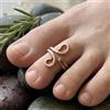 Artisan India Anello con punta minimalista in ottone di rame puro massiccio, fatto a mano, ...