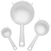 Zuuyye - Set di Colini Fini, 3 Pezzi Colino da Cucina in Plastica con Manico, Filtri Riutilizzabili per caffè, Kefir, Succo, Latte - Colino Fine con Foro per Appendere