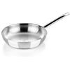 BRA Profesional | Padella 28 cm, acciaio inox 18/10, senza antiaderente, fondo diffusore triplo, adatta a tutte le fonti di calore inclusa l'induzione