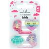 invisibobble Clipstar KIDS Mermaid Dreams (4 pezzi) - Set di fermagli per bambini e adulti - Design scintillanti con sirene e cuori - Per bambine, bambini e piccoli fan del mare