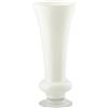 Vaso Anfora con Piede in Vetro Bianco e Trasparente H50 cm | EDG