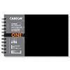 Canson One Art Book, Blocco da disegno, a grana fine, 100 gsm, Quaderno a spirale, copertina rigida, 21.6 x 14 cm, bianco, 98 fogli