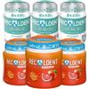 Recaldent Assortimento di gomme Recaldent Blood Orange 130 g 3 pezzi Advanced Green Min...