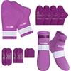 SuzziPad Calzini per terapia del freddo, guanti freddi per chemioterapia, neuropatia, chemioterapia per donna e uomo, ideale per fascite plantare, sollievo dall'artrite del dolore al piede, S/M, viola