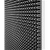 ZStyle 10 Pannelli fonoassorbenti fonoassorbente insonorizzanti 100x100x3 Cm 10mq mod B piramidale per correzione audio in poliuretano isolamento acustico udito