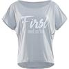 WINSHAPE Damen Ultra Leichtes Modal-kurzarmshirt Mct002 mit weißem „First I Need Coffee" Glitzer-Aufdruck T-Shirt Donna