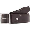 Calvin Klein Uomo Cintura Sleek Square in Pelle