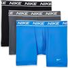 Nike all Day Micro Stretch Boxer Brief Underwear (3-Pack) Corti, Foto Blu/Grigio Ferro/Nero, XXL (Pacco da 3) Uomo