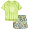 Playshoes Set Rash Guard da Ragazzo Wave Green 146-152 in Due Pezzi
