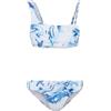 URBAN CLASSICS Bikini Donna Mare, Bikini Donna a Due Pezzi, Slip a Vita Bassa, Reggiseno Asimmetrico e Coppe Estraibili, Colore bianco oceano Taglia M