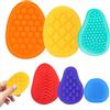 MXTIMWAN 6 pezzi Fidget Toys Pietra Sensoriale, Giocattoli Sensoriali In Silicone Fidget Stone, Giocattoli Antistress Silenziosi per Bambini e Adulti,Tactile Sensory Toys Aiuta Ad Alleviare Lo l'Ansia