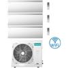 Hisense Climatizzatore Condizionatore Hisense Air Master Wifi R32 Trial Split Inverter 9000 + 9000 + 9000 BTU con U.E. 3AMW72U4RJC Classe A++/A+