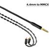 Per MMCX 0,78 mm QDC TFZ 4,4 mm 1,2 m 8 core cavo di aggiornamento audio placcat