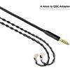 Per MMCX 0,78 mm QDC TFZ 4,4 mm 1,2 m 8 core cavo di aggiornamento audio placcat