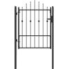 vidaXL Cancello per recinzione ASTEN 100 x 125 cm Metallo Bloccabile