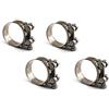 Annakideya Confezione da 4 fascette stringitubo in acciaio inox 304 a vite senza fine, clip per tubi, dimensioni 52-55 mm