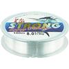 SZCXDKJ 0,5 mm/100 m Filo di pesca monofilamento in nylon trasparente,Filo di pesca monofilo,Linea di pesca in nylon solido,per trota,carpa,pesce,lucioperca o decorazioni sospese