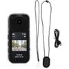 BONKZEBU Mini Body Action Camera 4K, Fotocamera Portatile WiFi Magnetica Indossabile per Pollice, Registrazione POV a Mani Libere Corpo Indossabile per Ciclismo Moto Sport