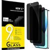 NEW'C 3 Pezzi, Pellicola Protettiva Privacy per iPhone 13 Mini (5,4 Pollici), Angolo di Privacy 35 Gradi Bilanciato con Protezione per Gli Occhi, Durezza Ultra Resistente 9H, Senza Bolle