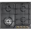 DE LONGHI DE_LONGHI ANF46PRO PIANO COTTURA 60CM GAS 4F ANTRACITE GRIGLIE GHISA