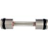 HMS Fitness HH03, manubrio corto con peso fisso, acciaio inossidabile, silicone, acciaio, cromo, 3 kg, 25,1 cm