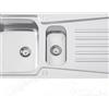 RODI Lavello semincasso 2 vasche in inox argento RODI Evolution 100 L 99 x L 49 cm, reversibile
