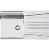RODI Lavello sopratop 1 vasca in inox argento RODI Evolution 105 L 99 x L 49 cm, reversibile