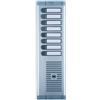 URMET Pulsantiera esterna per citofono URMET MOD. 925 incasso 8 pulsanti in alluminio grigio opaco P 4.3 x L 10.2 x H 36.9 cm